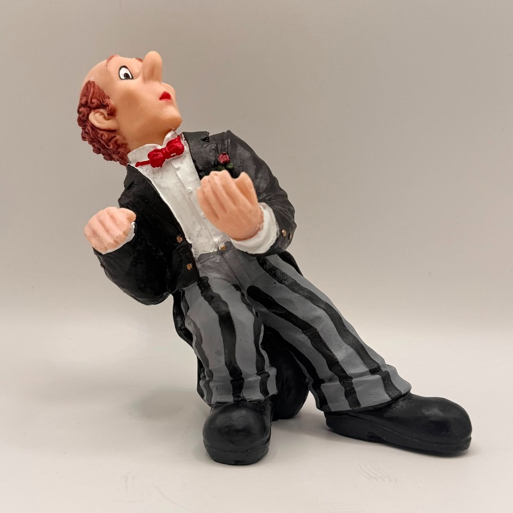 Butler Wine Bottle Holder Connoisseur Waiter Tableware Barware Figurine Statue